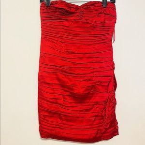 Red Satin Express dress